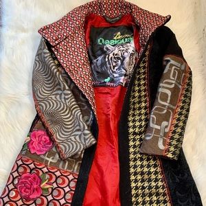 Desigual Embellished Patchwork Ladies Coat